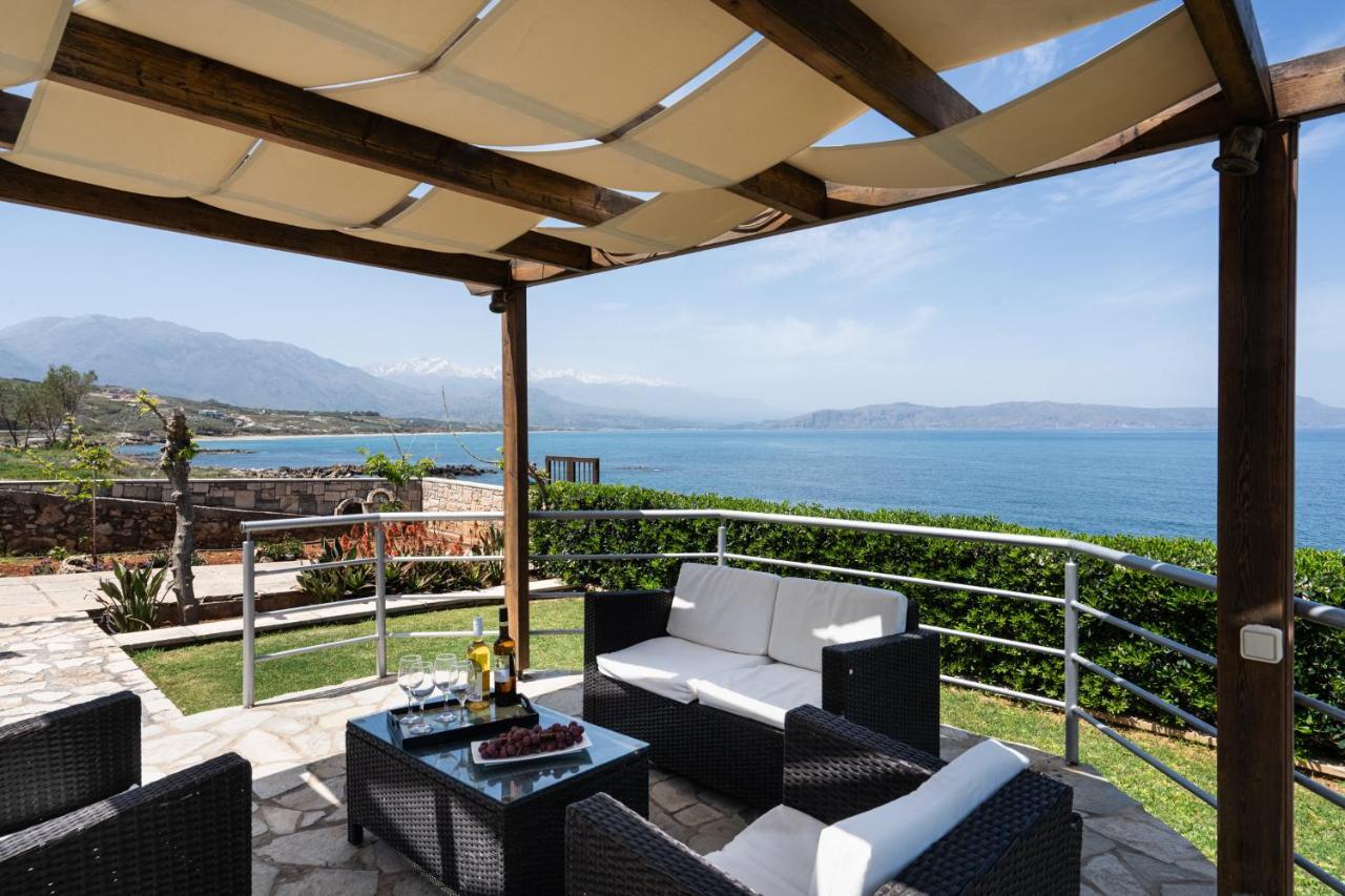 Beachfront Family Villa Katerina With Private Pool, Playground, Bbq & Amazing Sea Views! Petres  Exterior photo